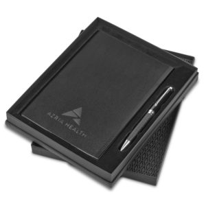 Coffret carnet et stylo à couverture souple Corinthia d'Alex Varga